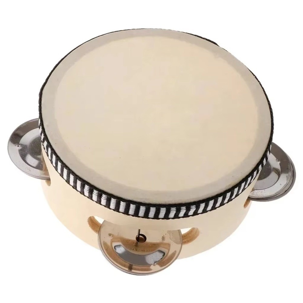 Musical Instrument Tambourine - Drum Genggam Logam 4/6/8/10 Inci dengan