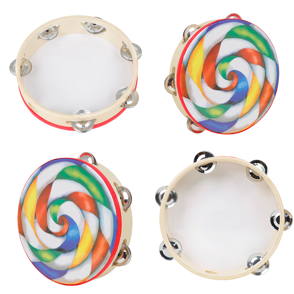 Musical Instrument Tambourine - Orff Rebana Tangan 8 Inci Rebana