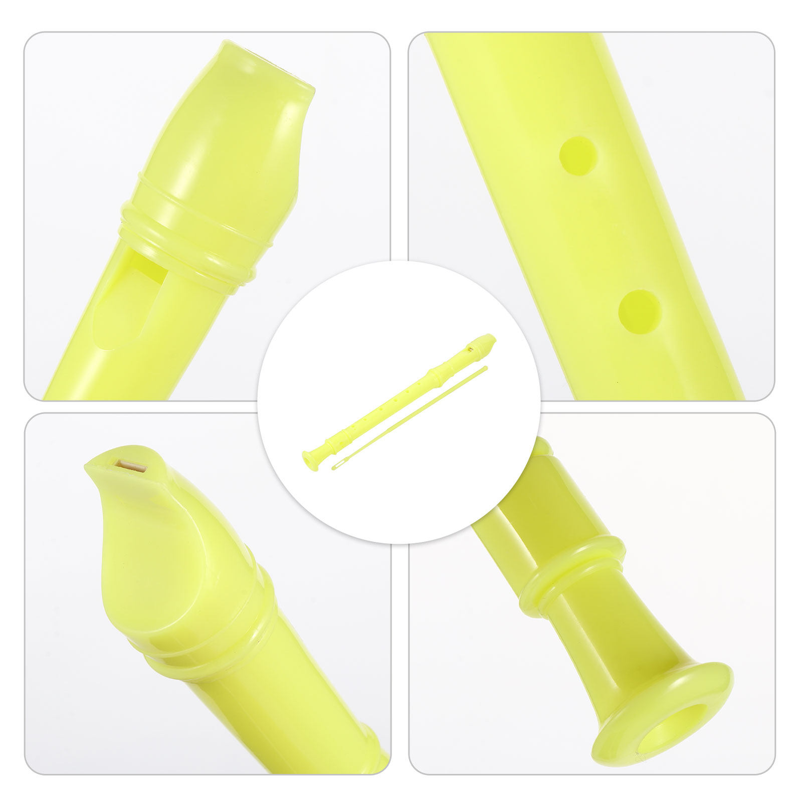 Soprano Recorder Plastic - 1Set Perekam Soprano Anak-anak 8 Lubang