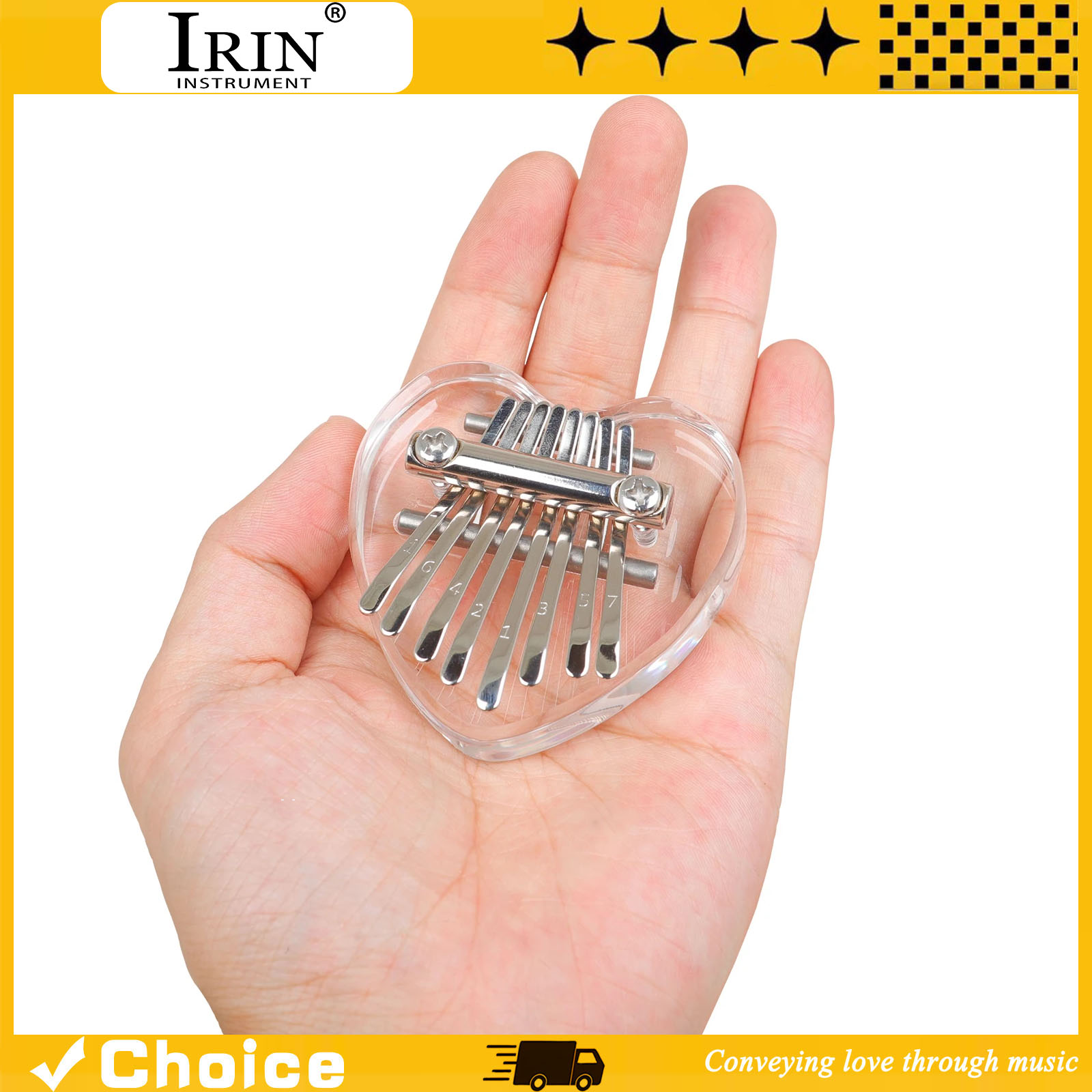 Musical Instrument Of Keyboard - Piano Jempol Mini Kalimba 8-Tuts Akrilik