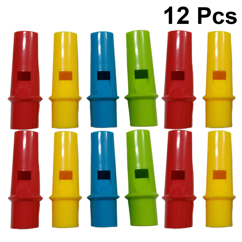 Musical Instrument Diy For Kids - 12 Buah Seruling Pan Silinder Berwarna-warni,