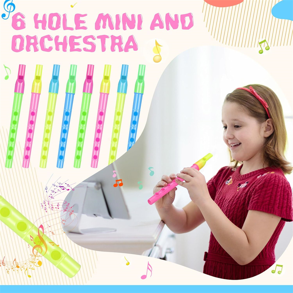 Soprano Recorder Plastic - Perekam Sopran 6 Lubang Mainan Alat