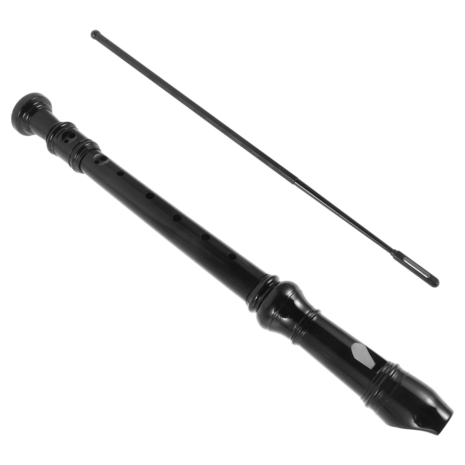 Soprano Recorder Plastic - Rekorder Soprano 8 Lubang Transparan Hitam