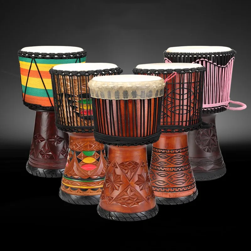 Musical Instrument Types - 12 Inch Djembe Mahogany African Drum