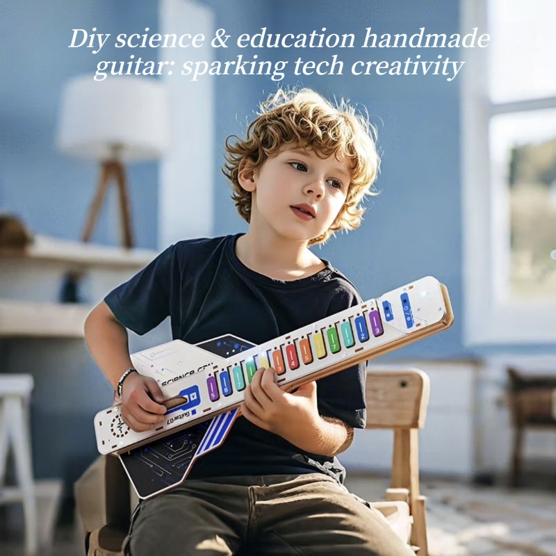 Musical Instrument Diy For Kids - Kit Gitar Elektrik Tanpa Senar DIY