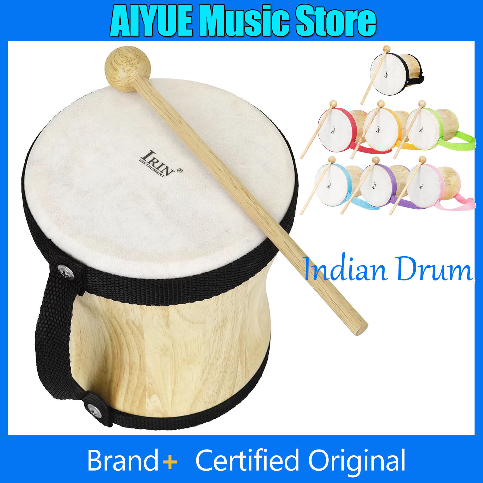 Musical Instrument Indian - IRIN Drum India Drum Tangan Kulit
