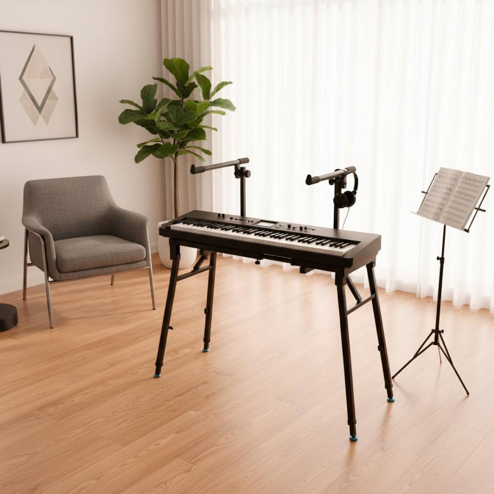 Dudukan Keyboard Lipat Portabe - Musical Instrument Of Keyboard ulasan dan harga