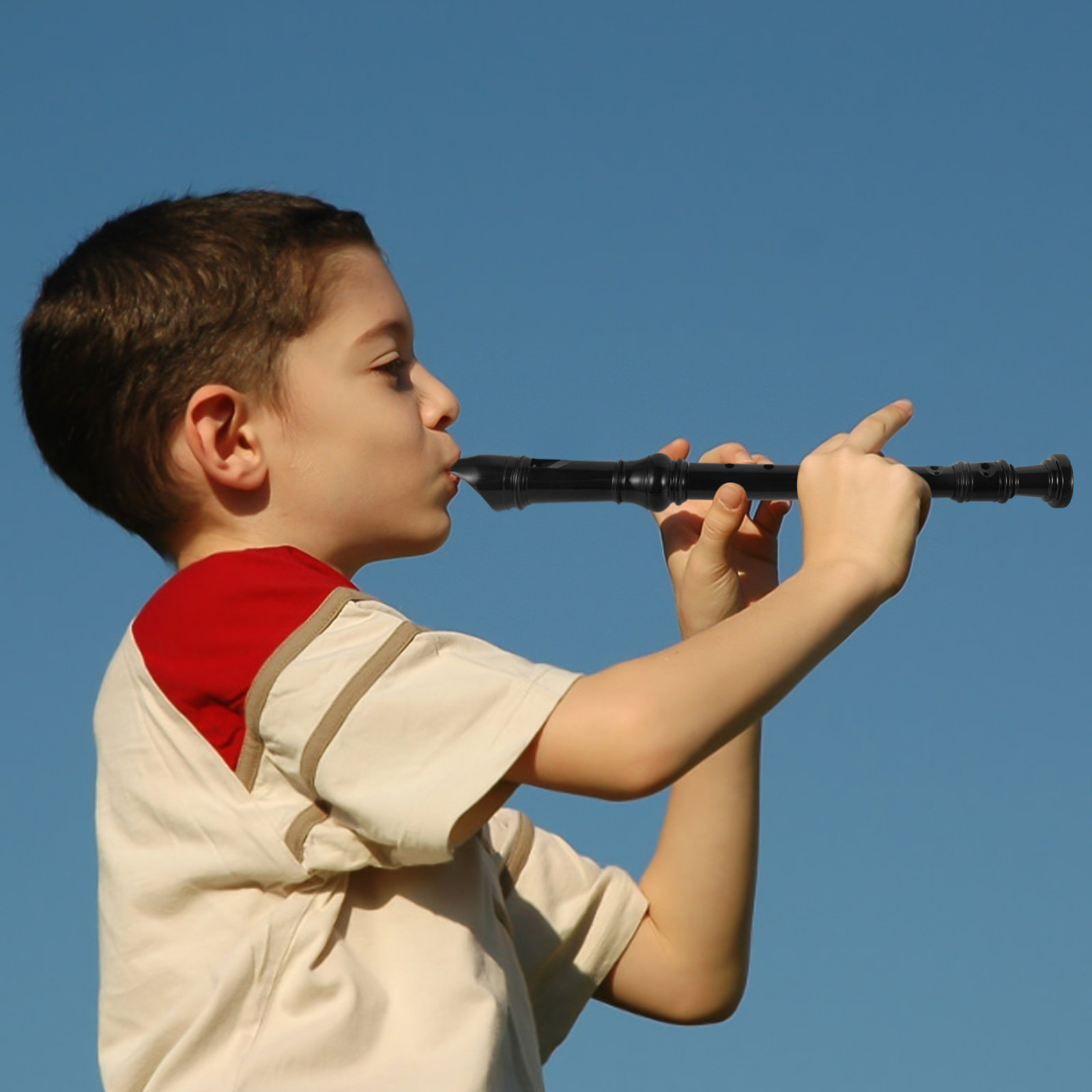 Suling Soprano Hitam 8 Lubang  - Soprano Recorder Plastic ulasan dan harga