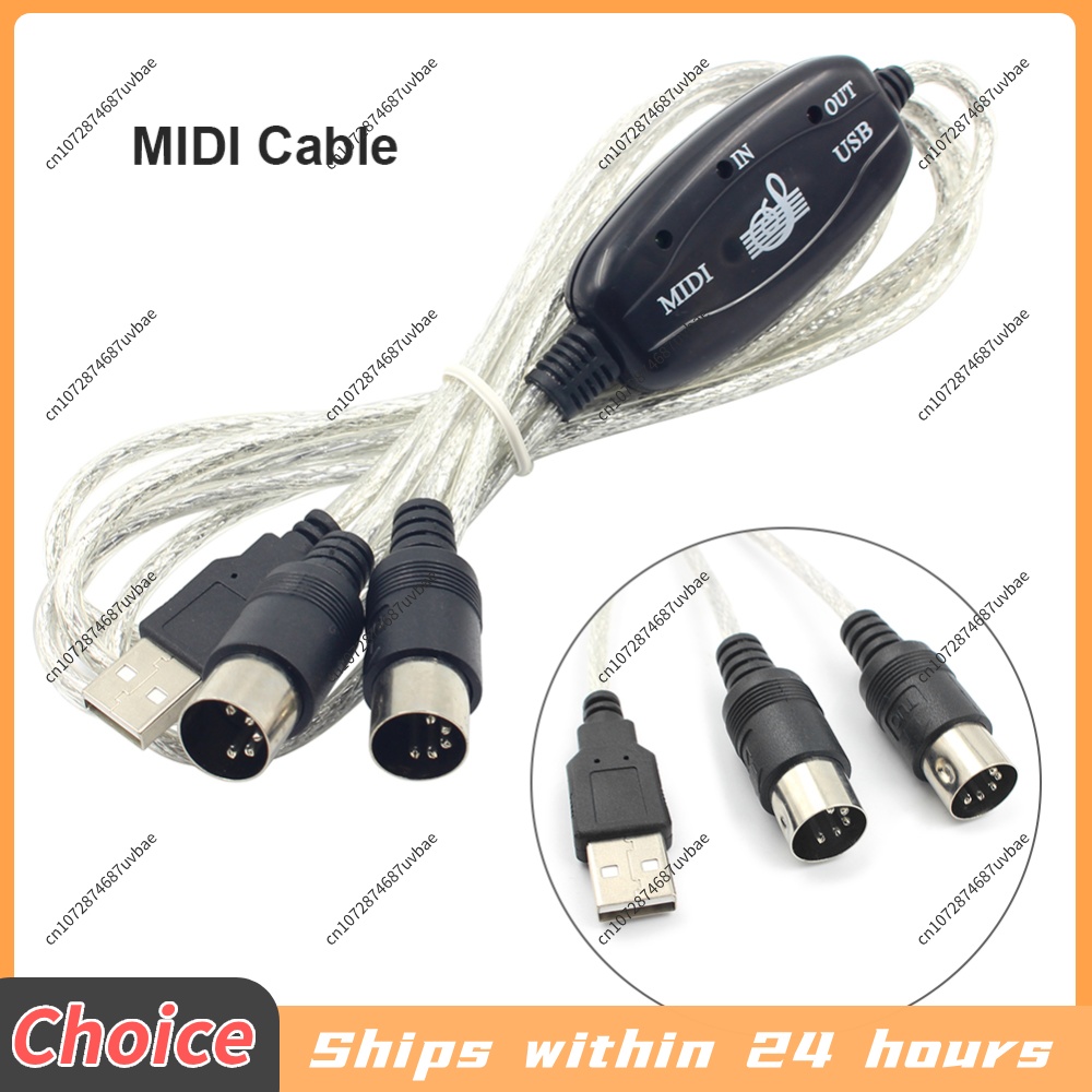 Kabel MIDI Profesional USB IN- - Musical Instrument Of Keyboard ulasan dan harga