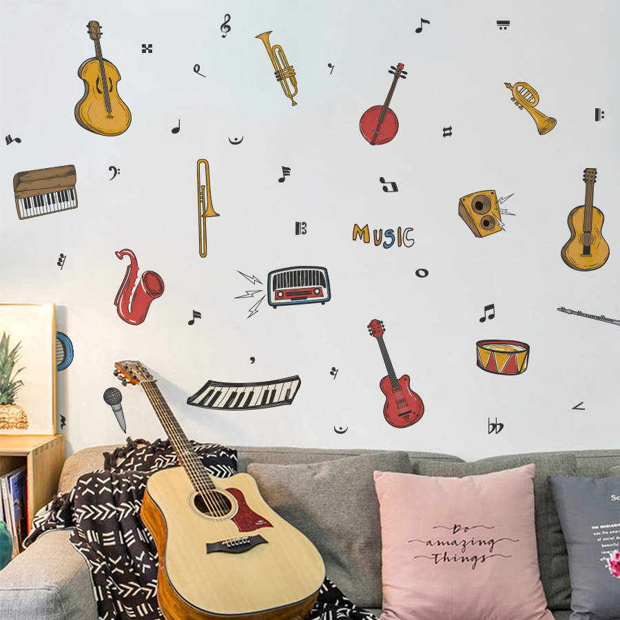 Alat Musik Stiker Dinding DIY  - Musical Instrument Diy For Kids ulasan dan harga