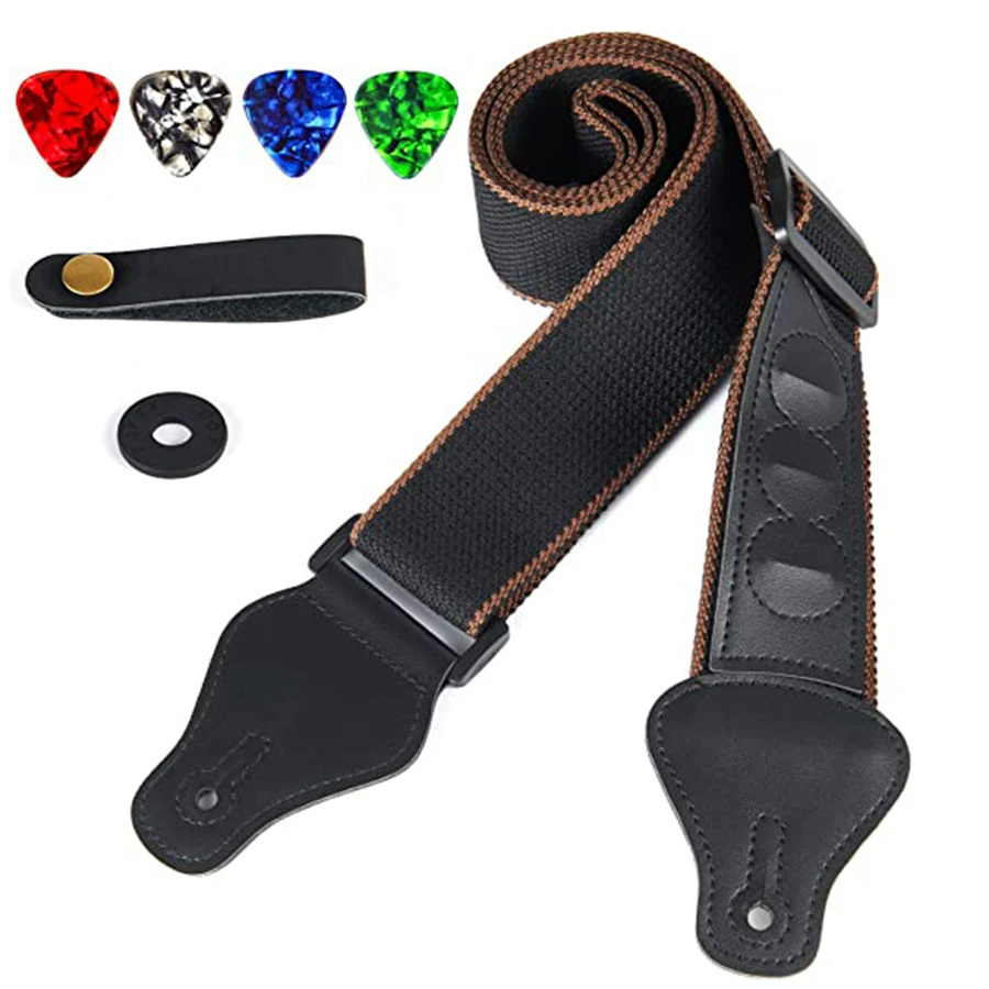7 buah/set tali gitar hitam PU - Musical Instrument Types ulasan dan harga