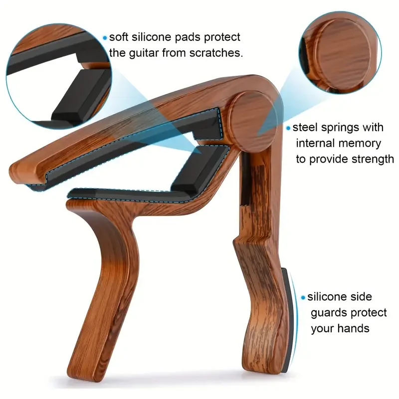 Capo gitar Aloi seng kualitas  - Musical Instrument Types ulasan dan harga