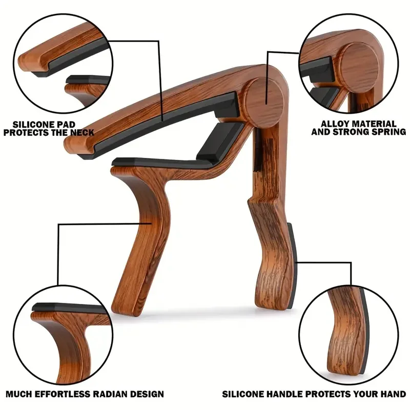 Capo gitar Aloi seng kualitas  - Musical Instrument Types ulasan dan harga