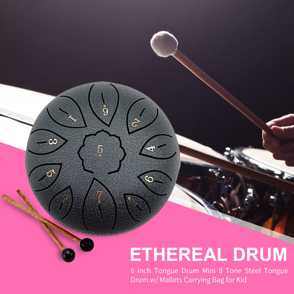 Glucophone Steel Tongue Drum 6 - Musical Instrument Types ulasan dan harga