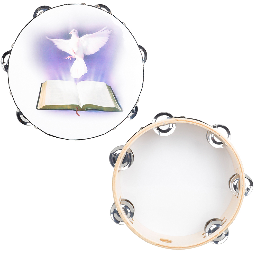 8 Inci Rebana Peace Pigeon Pan - Musical Instrument Tambourine ulasan dan harga