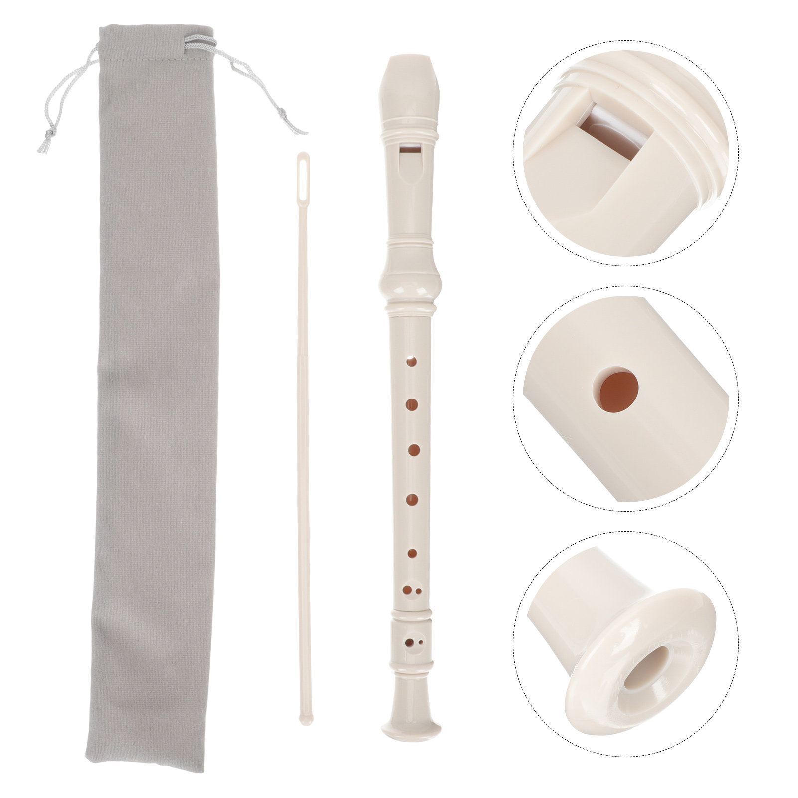 1Set Klarinet Plastik Perekam  - Soprano Recorder Plastic ulasan dan harga