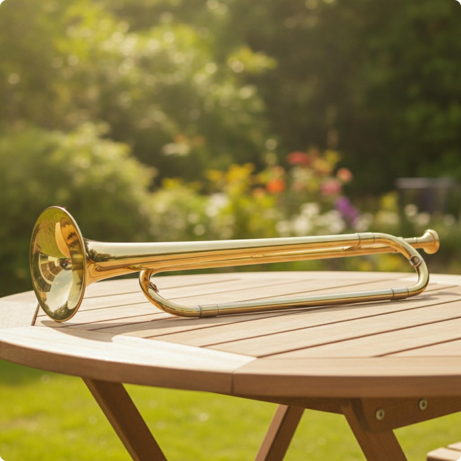 Terompet Klasik Bugle Brass, I - Musical Instrument Horn ulasan dan harga