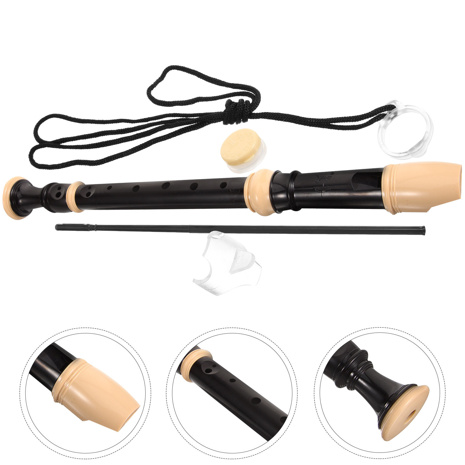 1Set Alat Musik Tiup Plastik S - Soprano Recorder Plastic ulasan dan harga