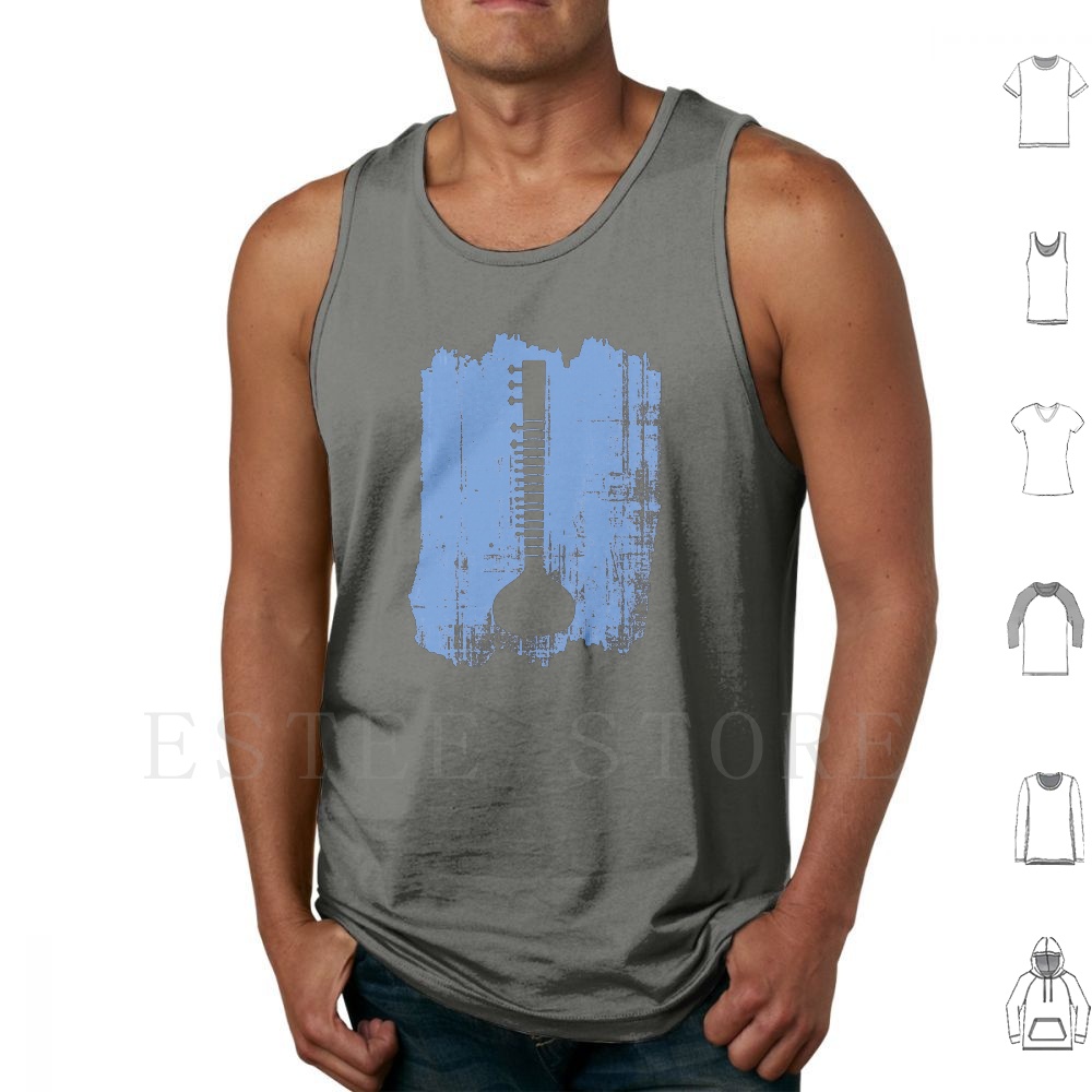 Tank Top Gitar India Rompi Ide - Musical Instrument Indian ulasan dan harga